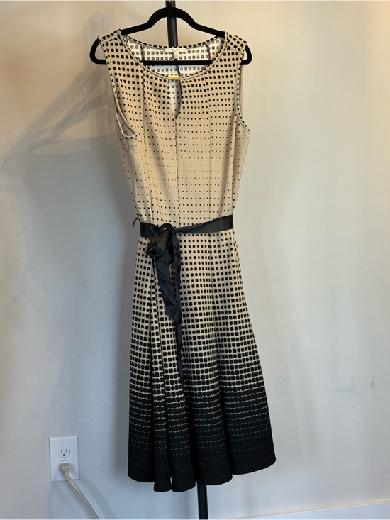 Haani Dresses & Skirts - Haani Cream and Black Ombre Dot Midi Dress